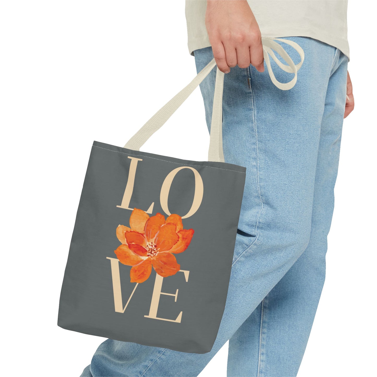 Love Floral Tote Bag