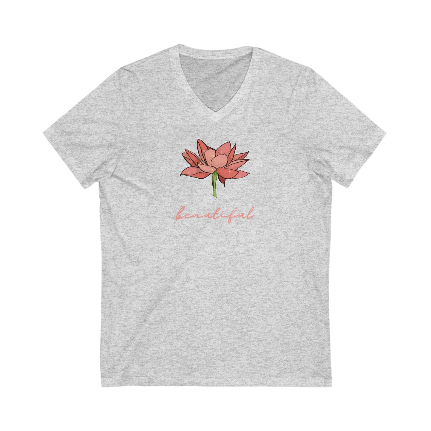 Floral V-Neck Tee