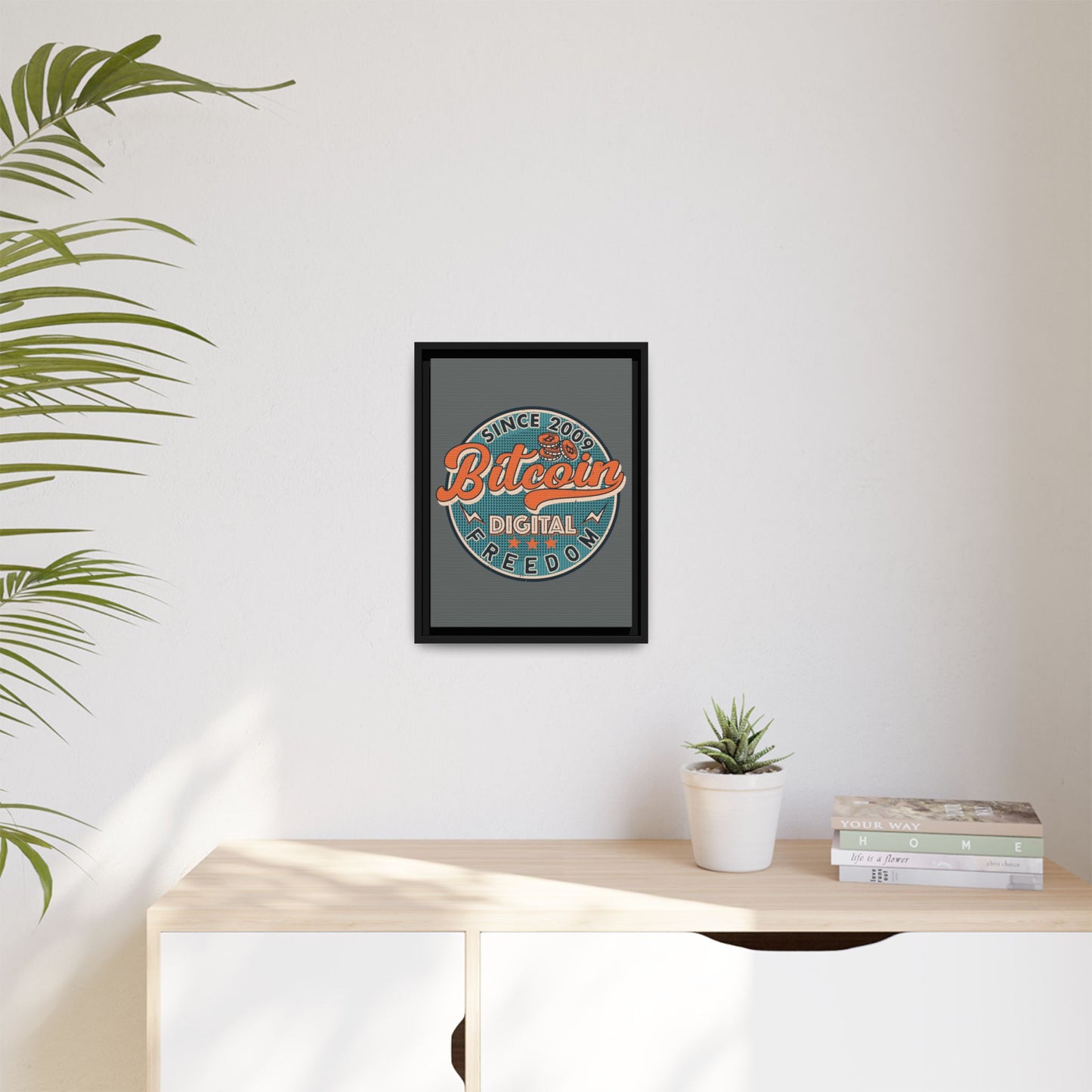 Digital Freedom Bitcoin Wall Art