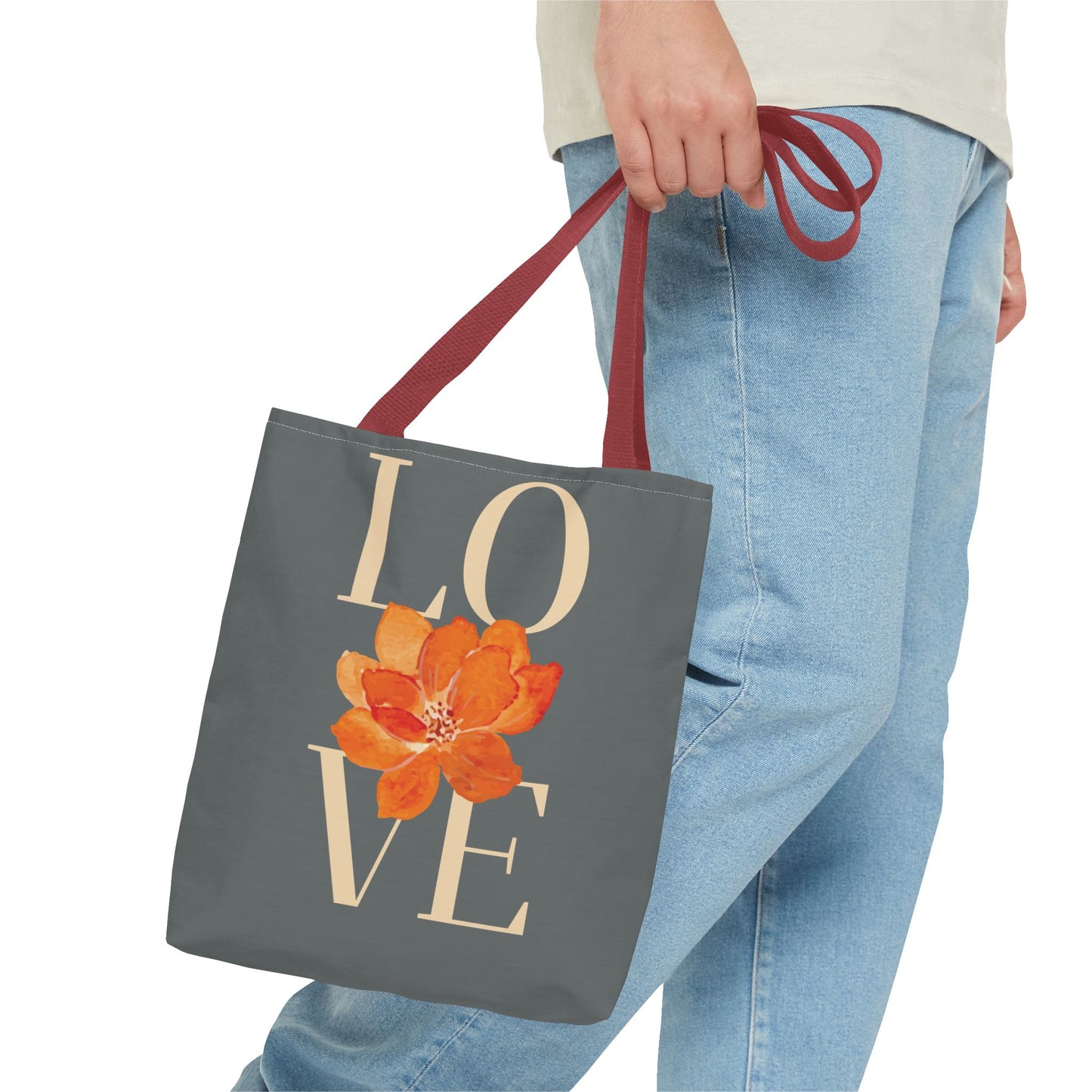 Love Floral Tote Bag