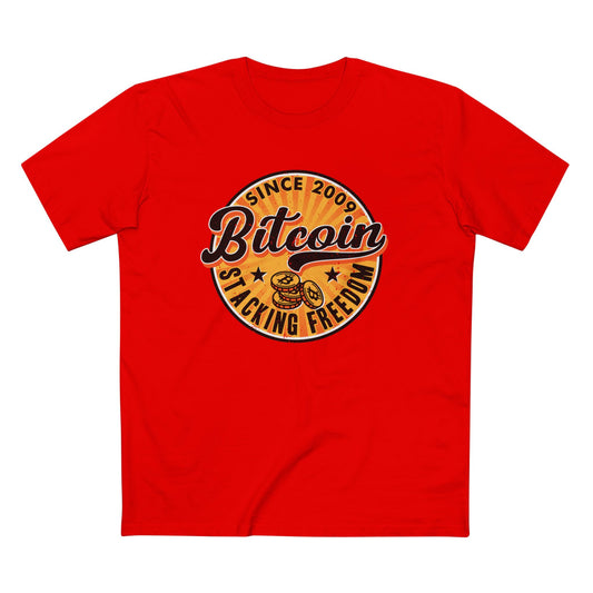 "Bitcoin Stacking Freedom Since 2009" Men's T-Shirt