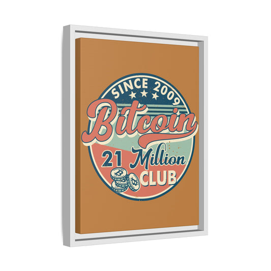 21 Million Club  Bitcoin Wall Art