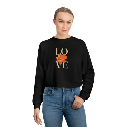 L.O.V.E  Women's Cropped Sweater