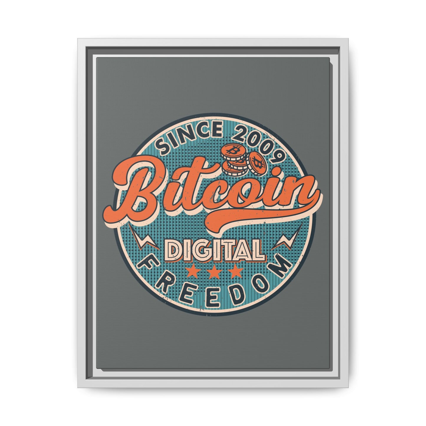 Digital Freedom Bitcoin Wall Art