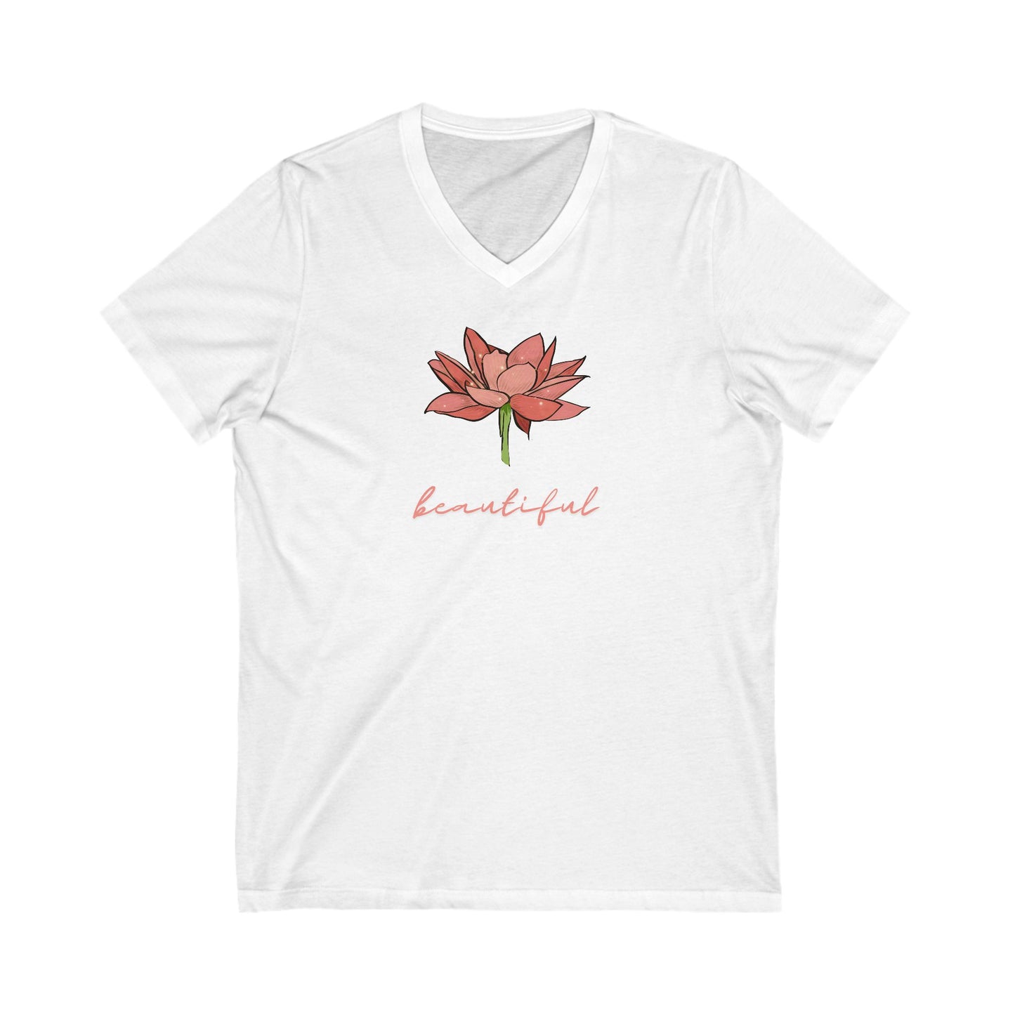 Floral V-Neck Tee