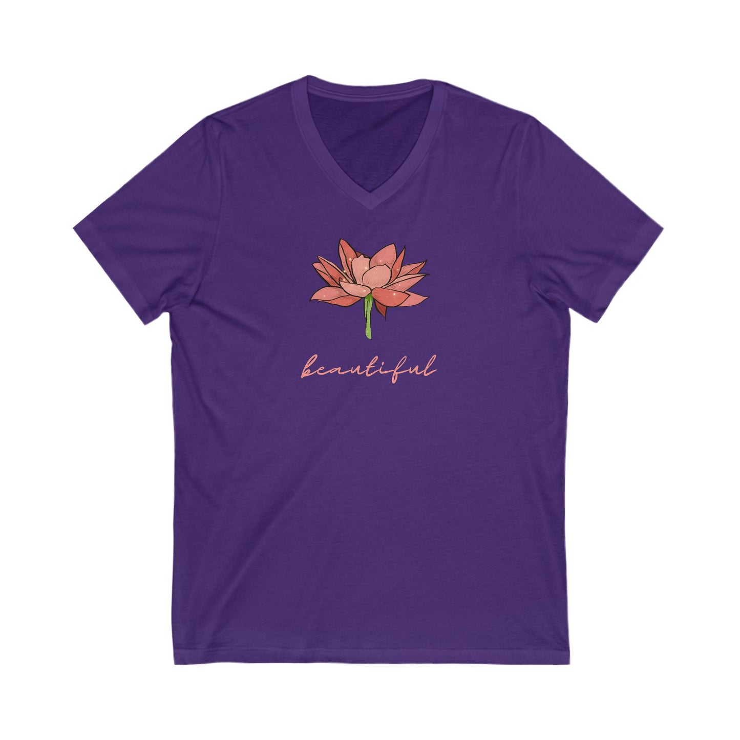 Floral V-Neck Tee