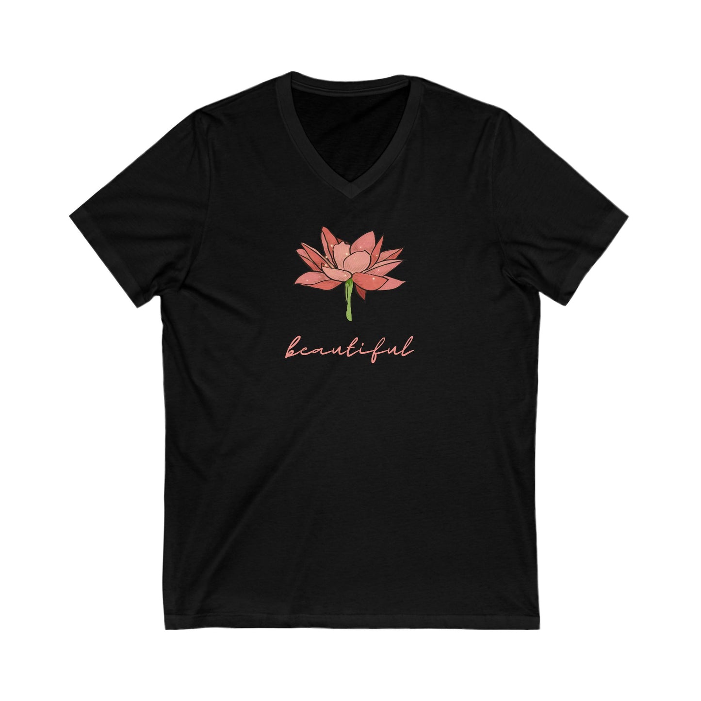 Floral V-Neck Tee